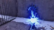 Connect the Accumulator to the blue receiver (Image via Croteam)